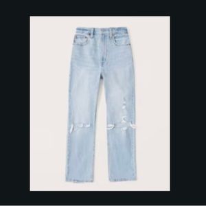 Abercrombie Women's
Ultra High Rise Ankle Straight Jeans